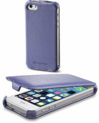 Cellularline clapeta în jos caz de piele ecologică pentru iphone 5/5s / SE, violet FLAPIPHONE5V (FLAPIPHONE5V)