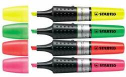 STABILO Set de subliniatoare 2-5mm, vârf tăiat STABILO Luminator, 4 culori (71/4)