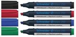 Schneider Set de markere pentru tablă și flipchart 2-5mm, capăt tăiat Schneider Maxx 293, 4 culori (129394)