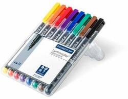 STAEDTLER "Lumocolor 317 M" OHP 1 mm 8 culori diferite Set de markere cu alcool STAEDTLER "Lumocolor 317 M" OHP 1 mm 8 culori diferite (317 WP8)