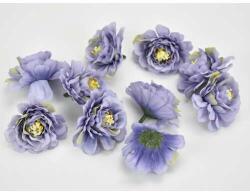 Curly cap de floare violet 4cm 10 buc / pachet (7601L)