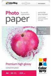 ColorWay Hârtie foto Colorway, lucioasă premium, 255 g/m2, a4, 50 de coli PSG25505050A4 (PSG255050A4)