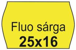 Bandă de preț Fluo 25 x 16 mm - Lemon (10 role) (5998377100247)