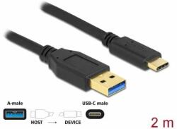 Delock Cablu date si incarcare, Delock, USB Type-C, 2 m, Negru (84004)