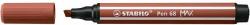 STABILO Ascuțitoare de creioane din oțel inoxidabil, 1-5 mm, vârf tăiat, STABILO "Pen 68 MAX", roșu-maroniu (768/75)