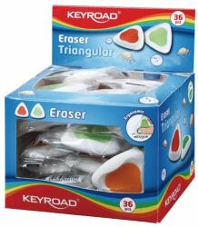 Keyroad Ștergător, fără PVC 36 buc. /dispozitiv Keyroad Triunghiular culori mixte (KR970984)