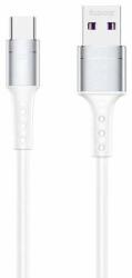 REMAX Cablu de date Remax Chaining Series, USB - USB tip C, Fast charging, 5A, 1 m, Alb (RC-198a) (RC-198a)