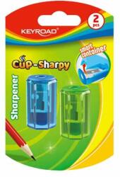 Keyroad Ascuțitoare 1 recipient cu 1 orificiu 2 buc/blender Keyroad Cupă Sharpy culori mixte (KR972057)