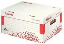 Esselte Recipient de depozitare de dimensiuni S din carton reciclat Esselte Speedbox alb (623911)