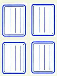 APLI Etichetă de broșură, margine albastră, căptușită, 38x50 mm, 20 bucăți, APLI (10195)