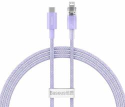 Baseus Cablu de incarcare rapida, Baseus, USB-C la Lightning Explorer, 1 m, 20W, Violet (CATS010205)