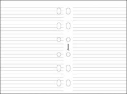 FILOFAX Calendar insert, carnețel, format personal, căptușit, FILOFAX, alb (FX-133008)