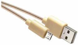 EMOS Cablu de încărcare și date USB-A 2.0 / micro USB-B 2.0, 1 m, auriu (SM7006Y)