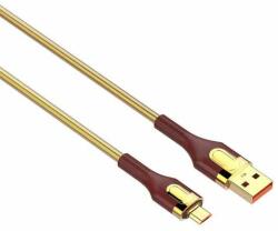 LDNIO Cablu date si incarcare, LDNIO, USB-A - MIcro USB, 30 W, 1 m, Maro/Auriu (LS681 Micro) (LS681 Micro)