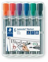 STAEDTLER "Lumocolor 356" 2 mm, conic, 6 culori diferite Set de markere pentru flipchart (356 WP6)