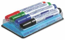 GRANIT Set de markere pentru tablă, 2-3 mm, conice, cu suport magnetic pentru stilou, GRANIT M460, 4 culori diferite (M46004M00)