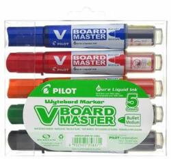 Pilot Set de markere de bord, 2, 3 mm, conic, PILOT V-Board Master, 5 culori diferite (WBMA-VBM-M-S5)