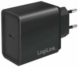 LogiLink PA0258 1xUSB-C (PD) 18W hálózati töltő fekete (PA0258) (PA0258)