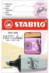 STABILO BOSS MINI Pastellove 3 buc/pachet Highlighter cu culori mixte (07/03-59)