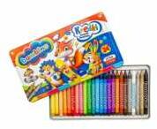 BAMBINO Creioane colorate BAMBINO în cutie metalică, 24 de culori (KX4225)
