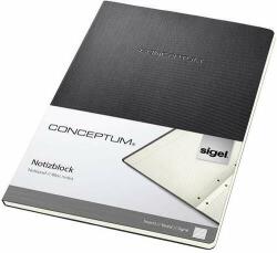 Sigel Caiet de notițe, exclusiv, A4, cu 60 de pagini, cu copertă tare, SIGEL "Conceptum", negru (CO801)