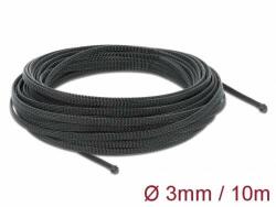 Delock Șosetă de cablu împletitură 10 m x 3 mm negru (18847) (18847)