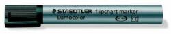STAEDTLER Lumocolor 356 marker flipchart negru cu vârf rotund de 2 mm (356-9)