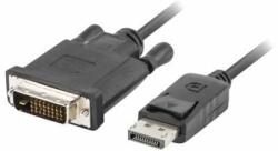 3M Cablu de conectare cu dubla legatura , Lanberg , Displayport(tata) V1.2->DVI/D(tata )(24+1) , 3m , negru (CA-DPDV-10CU-0030-BK)