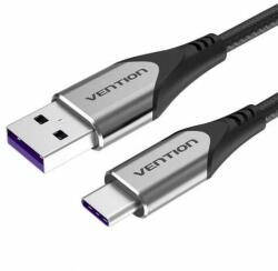 Vention Cablu de date, Vention, USB 2.0/USB-C, 2 m, Gri/Negru (COFHH)