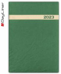 Dayliner Datebook The Boss B5 cu pagini albe săptămânale Green Dayliner 2024 (DL4AG-BOFB5HE-ZO)