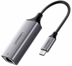 UGREEN Adaptor RJ45 USB-C - Gigabit Ethernet, aluminiu (gri) (50737)