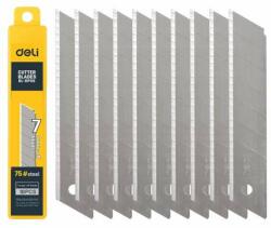 Deli Tools EDL-DP05 lamă de rezervă pentru cuțit snickers 25mm 10 bucăți (argintiu) (EDL-DP05)