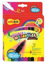 COLOKIT Washable Markers set de markere lavabile 12 buc (SWM-C01)