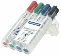 STAEDTLER Set de markere pentru tablă, 2-5 mm, tăiate, STAEDTLER "Lumocolor® 351 B", 4 culori diferite (351 B WP4)