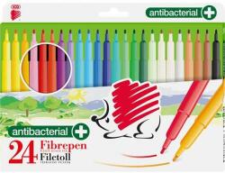 ICO Set ICO Filctoll, 1 mm, antibacterian, ICO Süni 300, 24 de culori diferite (9580122001)