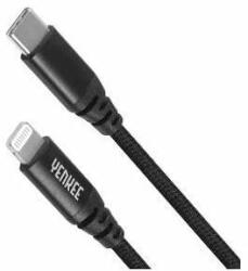 YENKEE Cablu de date, Yenkee, USB C / Lightning, 1m, Negru (YCU 631) (YCU 631 MFi Black)