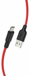 hoco. X21 Cablu de încărcare din silicon Micro USB 1m, roșu (HC711878)