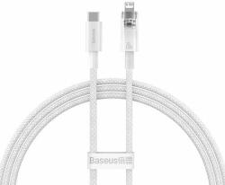 Baseus Cablu de încărcare rapidă Baseus USB-C to Lightning Explorer Series 1m, 20W (alb) (CATS010202)