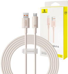 Baseus Fast Charging cable USB to USB-C Habitat Series 2m 100W (pink) (34452) - 24mag