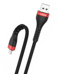 Foneng Cable USB to Micro USB Foneng, x82 Armoured 3A, 1m (black) (32890) - 24mag