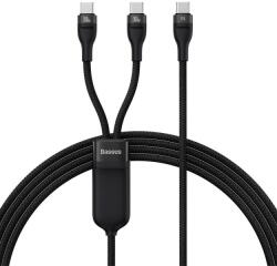 Baseus Flash Series âĄ Fast Charging Cable 2in1 USB-C - 2xUSB-C 100W 1.5m black (6932172622480)