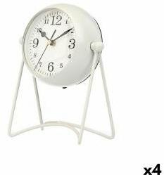 Gift Decor Stolní hodiny Alb Metal 15, 5 x 20 x 11 cm (4 Unități)