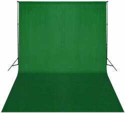 vidaXL zöld háttértartó állványrendszer 500 x 300 cm (160069)