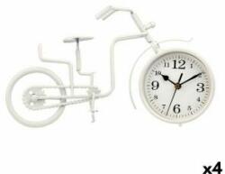 Gift Decor Stolní hodiny Bicicletă Alb Metal 33 x 21 x 4 cm (4 Unități)