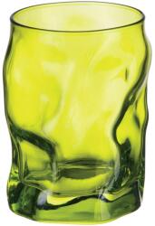 Bormioli 6 db-os Bormioli Sorgente Multicolor Green Spray vizespohár készlet, üveg, 30 cl