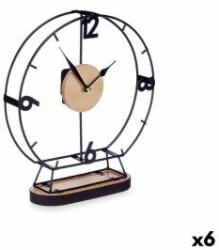 Gift Decor Stolní hodiny Negru Metal Lemn MDF 26 x 29 x 7 cm (6 Unități)