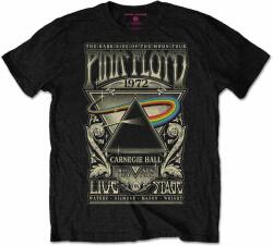 Pink Floyd Carnegie Hall Poster Тениска с къс ръкав Black XL (PFTEE78MB04)