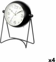 Gift Decor Stolní hodiny Negru Metal 15, 5 x 20 x 11 cm (4 Unități)