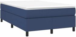 vidaXL Kék szövet rugós ágy matraccal 120 x 200 cm (3144413) - pepita