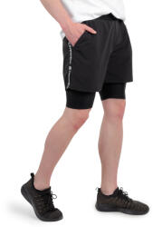 inSPORTline Férfi rövidnadrág 2in1 inSPORTline Closefit Short Szín: fekete, Méret: XL